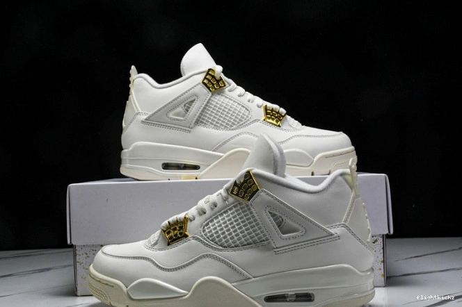 Metallic Gold Jordan AQ9129-170 4 Retro 0716